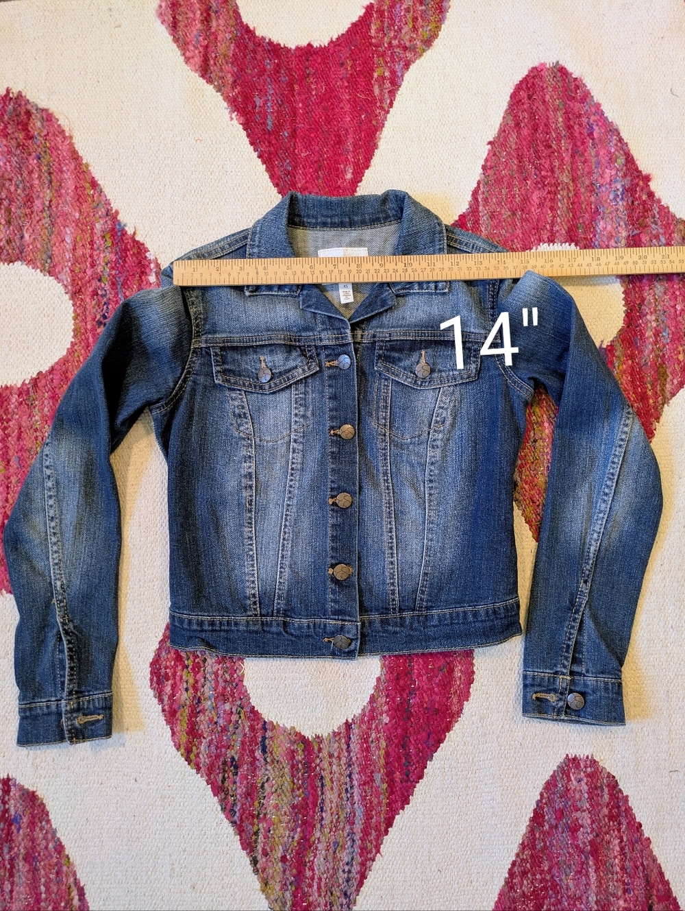 Jessica Simpson Cropped Jean Jacket - Picture 3 of 7